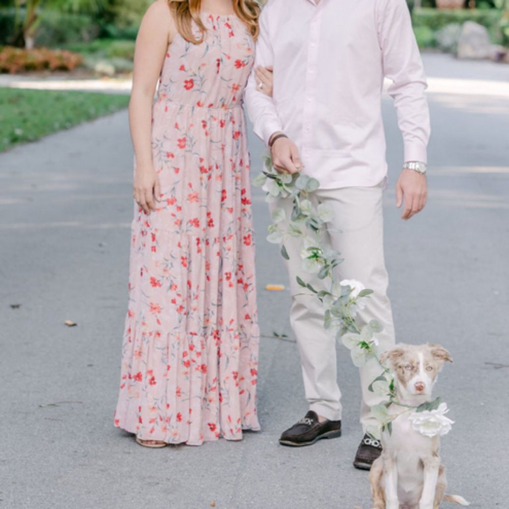 Pink Floral Halter Maxi Dress